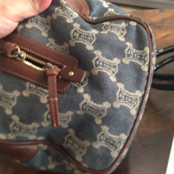 EUC Celine Denim Leather Trimmed - Picture 12 of 16